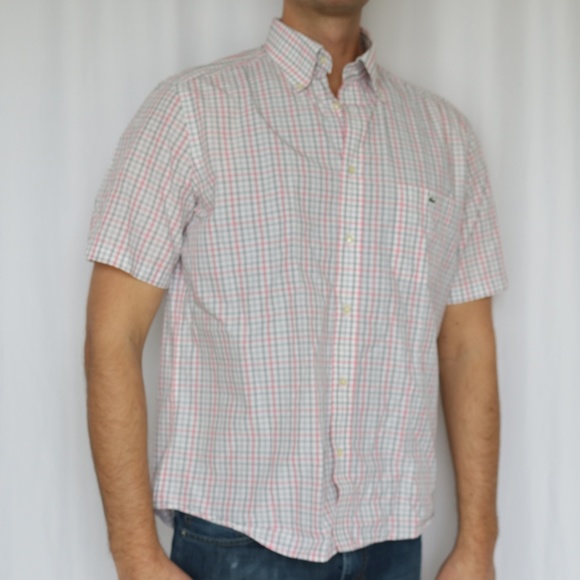 Lacoste men's short sleeve button up - A0 - Picture 8 of 8